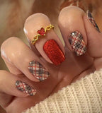Fireside Plaid Nail Wraps