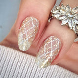 Glitter Pop Plaid Overlay Nail Wraps