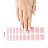 Pink Petal Pearl Deluxe Semi-Cured Gel Nail Strips