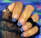 Periwinkle Blossom French Nail Wraps