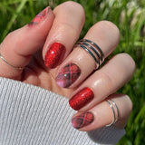 Blissful Plaid Nail Wraps