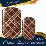 Mahogany Plaid Nail Wraps
