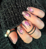 Shadow Blooms Nail Wraps