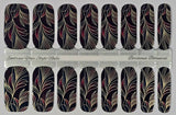 Bordeaux Botanical Nail Wraps