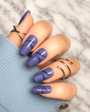 Indigo Waves Nail Wraps