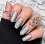 Bejeweled Platinum Nail Wraps
