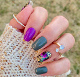 Midnight Meadow Nail Wraps