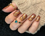 Luminous Spice Nail Wraps