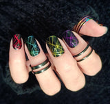 Laser Show Nail Wraps