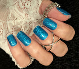 Electric Blue Nail Wraps
