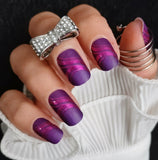 Violet Waves Nail Wraps