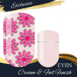 Platinum Petals Nail Wraps