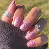 Blush Knit Nail Wraps