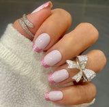 Princess Pink French Nail Wraps