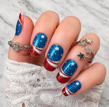 All American Glow Nail Wraps
