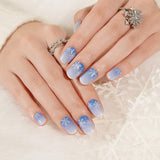 Snowy Mist Deluxe Semi-Cured Gel Nail Strips