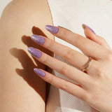 Lilac Sizzle Deluxe Semi-Cured Gel Nail Strips