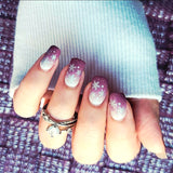 Sugar Plum Snowflake Nail Wraps