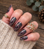 Bordeaux Botanical Nail Wraps