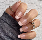 Classic Pink French Gel Nail Wraps (SG121)