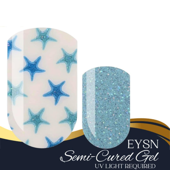 Shoreline Plaid Gel Nail Wraps (SG167)