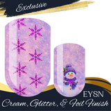 Sugarplum Snowman Nail Wraps