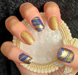 Golden Streak Nail Wraps