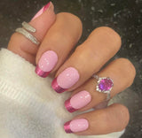 Bubble Gum French Nail Wraps