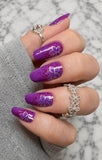 Plum Velvet Bloom Nail Wraps