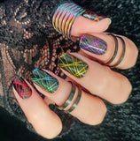 Laser Show Nail Wraps