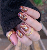 Luminous Spice Nail Wraps