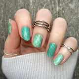Spearmint Plaid Nail Wraps