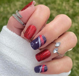 Royal Red White & Blue Nail Wraps