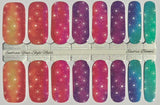 Electric Blooms Nail Wraps