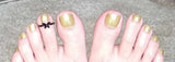 Lemon Lime Bling Pedicure Wraps