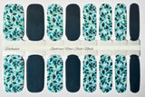 Teal Vines Nail Wraps