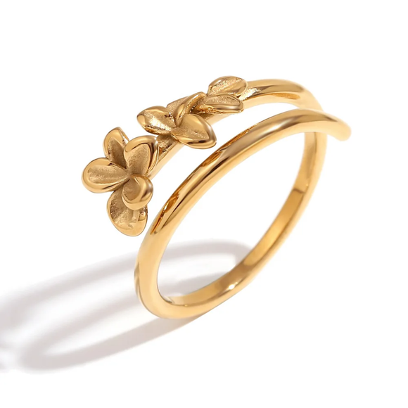 Ring - Blossom (GoldTone/Adjustable)