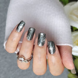 Emerald Petals Nail Wraps
