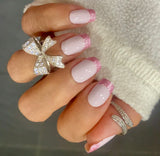 Princess Pink French Nail Wraps
