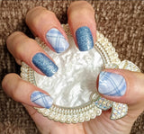 Peaceful Plaid Nail Wraps