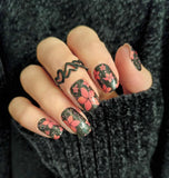 Coral Garden Nail Wraps