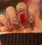 Fireside Plaid Nail Wraps