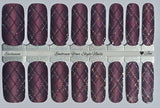 Plum Pop Plaid Nail Wraps