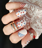 Red White & You Overlay Nail Wraps