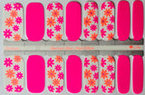 Neon Blossoms Nail Wraps