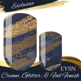 Golden Streak Nail Wraps
