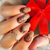 Rustic Rudolph Nail Wraps
