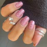 Blush Knit Nail Wraps