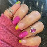 Watermelon Berry French Nail Wraps