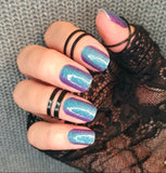 Varsity Blues Nail Wraps